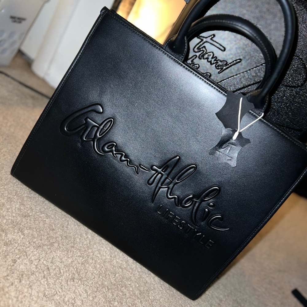 Large All Leather GlamaHolic/ Everyday handbag